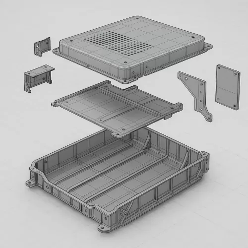 汽车电池包外壳钣金件