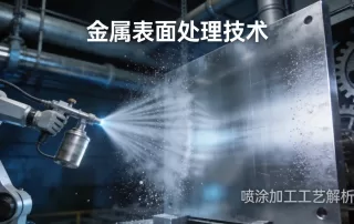 金属喷涂加工成品展示，呈现经过表面处理的金属部件，体现专业的工艺水平和成品质量